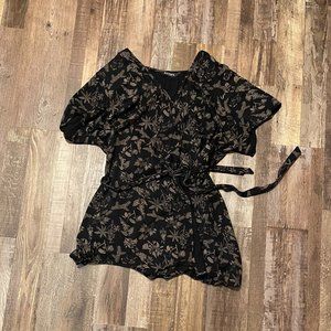 Disturbia: Poisonous Plants Wrap Mini Dress